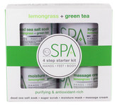 BCL spa lemongrass & green tea starter kit skin care unisex 4pcs